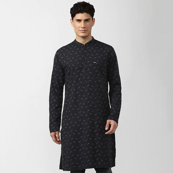 https://www.fabcrab.in/products/men-black-geometric-printed-kurta-1