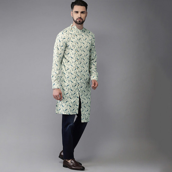 https://www.fabcrab.in/products/men-sea-green-blue-printed-fusion-straight-kurta