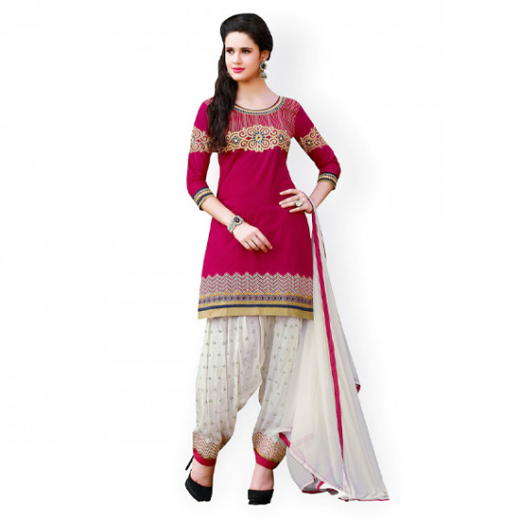 https://www.fabcrab.in/products/pink-white-embroidered-cotton-unstitched-dress-material-1
