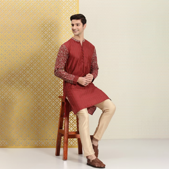https://www.fabcrab.in/products/men-red-gold-toned-ethnic-motifs-printed-thread-work-kurta