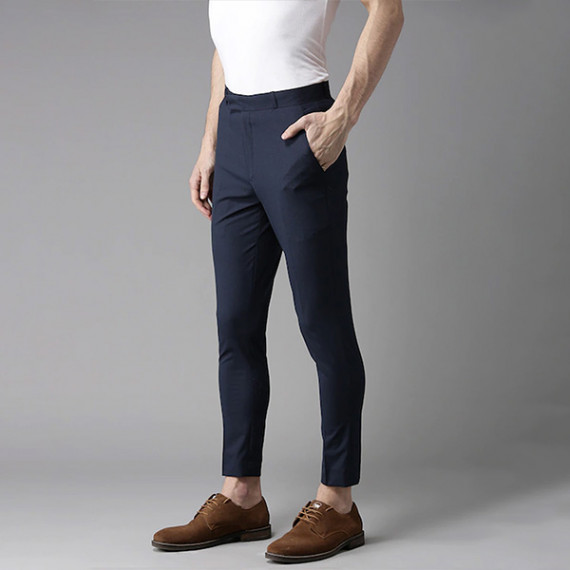 https://www.fabcrab.in/products/men-navy-blue-tapered-fit-trousers