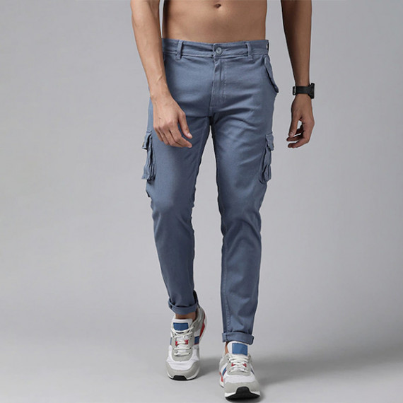 https://www.fabcrab.in/products/men-blue-solid-cargo-trousers
