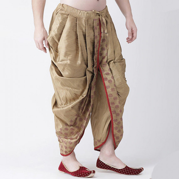 https://www.fabcrab.in/products/men-beige-red-printed-dupion-silk-dhoti-pants