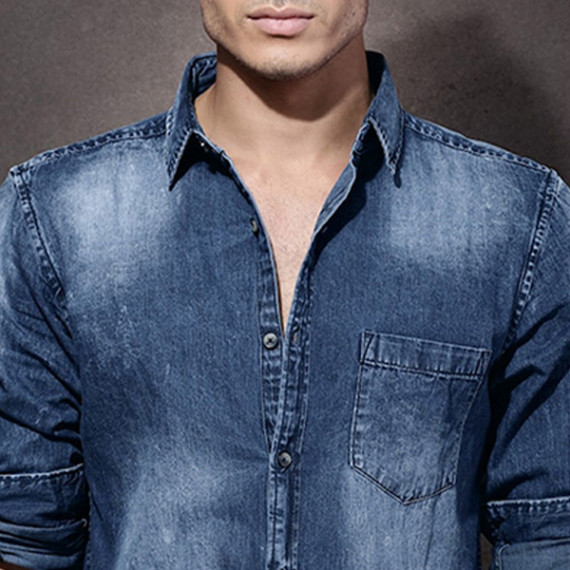 https://www.fabcrab.in/products/men-blue-denim-washed-casual-sustainable-shirt