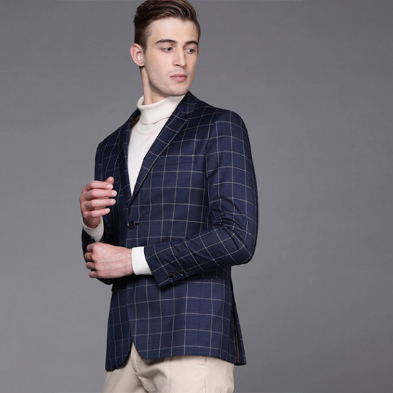https://www.fabcrab.in/products/men-navy-blue-beige-slim-fit-checked-single-breasted-smart-casual-blazer
