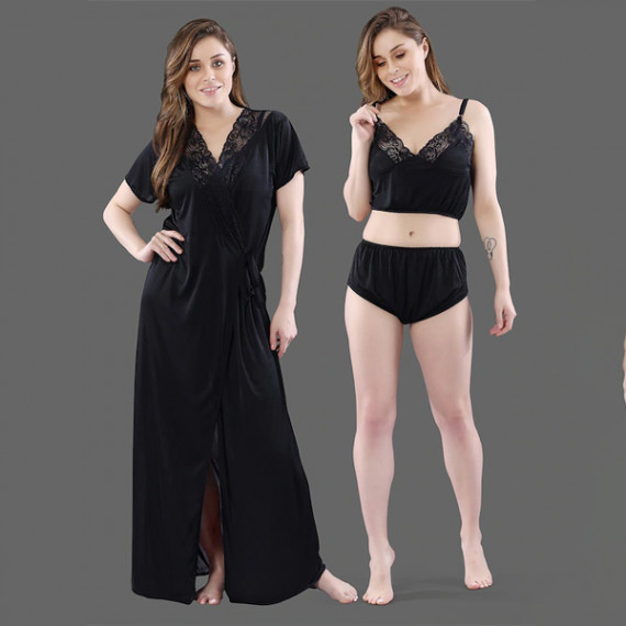 https://www.fabcrab.in/products/women-black-solid-satin-3-piece-nightwear-set