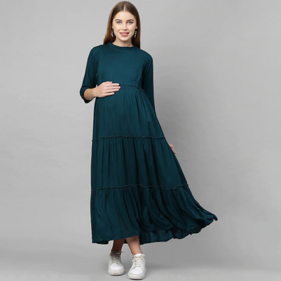 https://www.fabcrab.in/products/teal-green-maternity-maxi-nursing-dress
