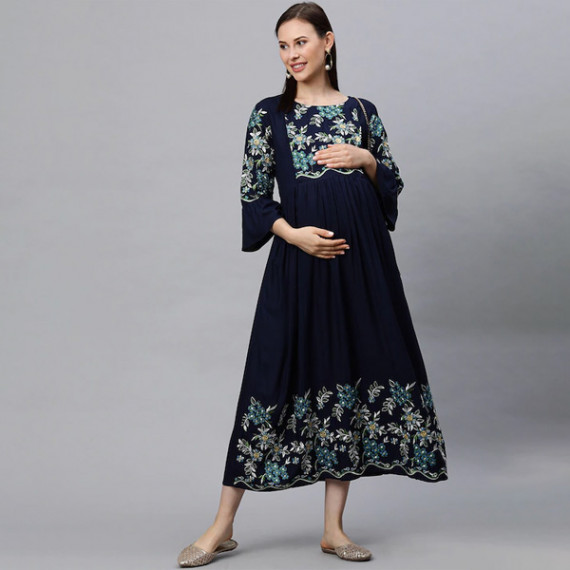 https://www.fabcrab.in/products/women-navy-blue-embroidered-maternity-feeding-maxi-nursing-dress