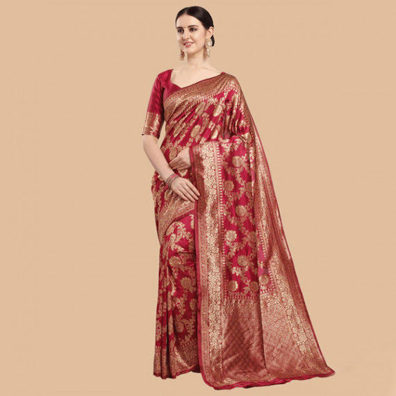 https://www.fabcrab.in/products/maroon-gold-ethnic-motifs-zari-silk-blend-banarasi-saree