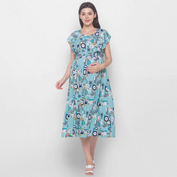 https://www.fabcrab.in/products/blue-floral-maternity-midi-dress